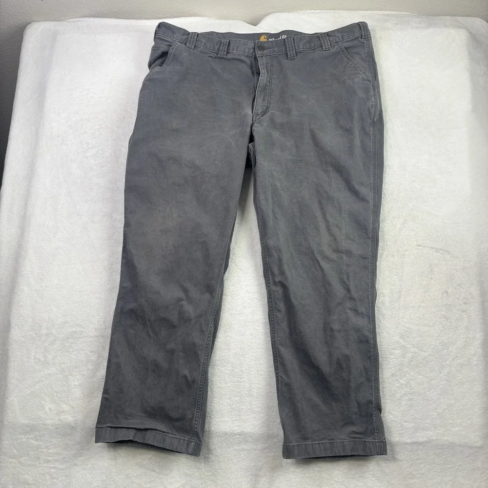 Carhartt Relaxed Fit Grey Workwear Pants Men's Waist 42